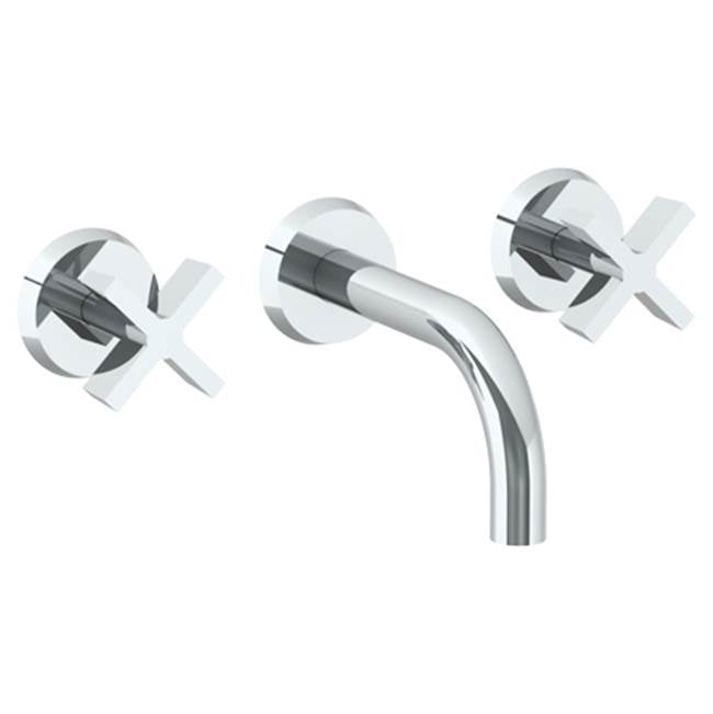 Watermark - Wall Mounted 3 Hole Lavatory Set with 6'' spout - Vintage Copper