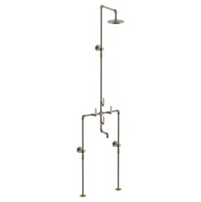 Watermark - Floor Mounted Exposed Tub/Shower Set - Vintage Copper