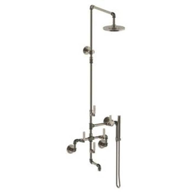 Watermark - Wall Mounted Exposed Tub/Shower with Handshower Set - Vintage Copper