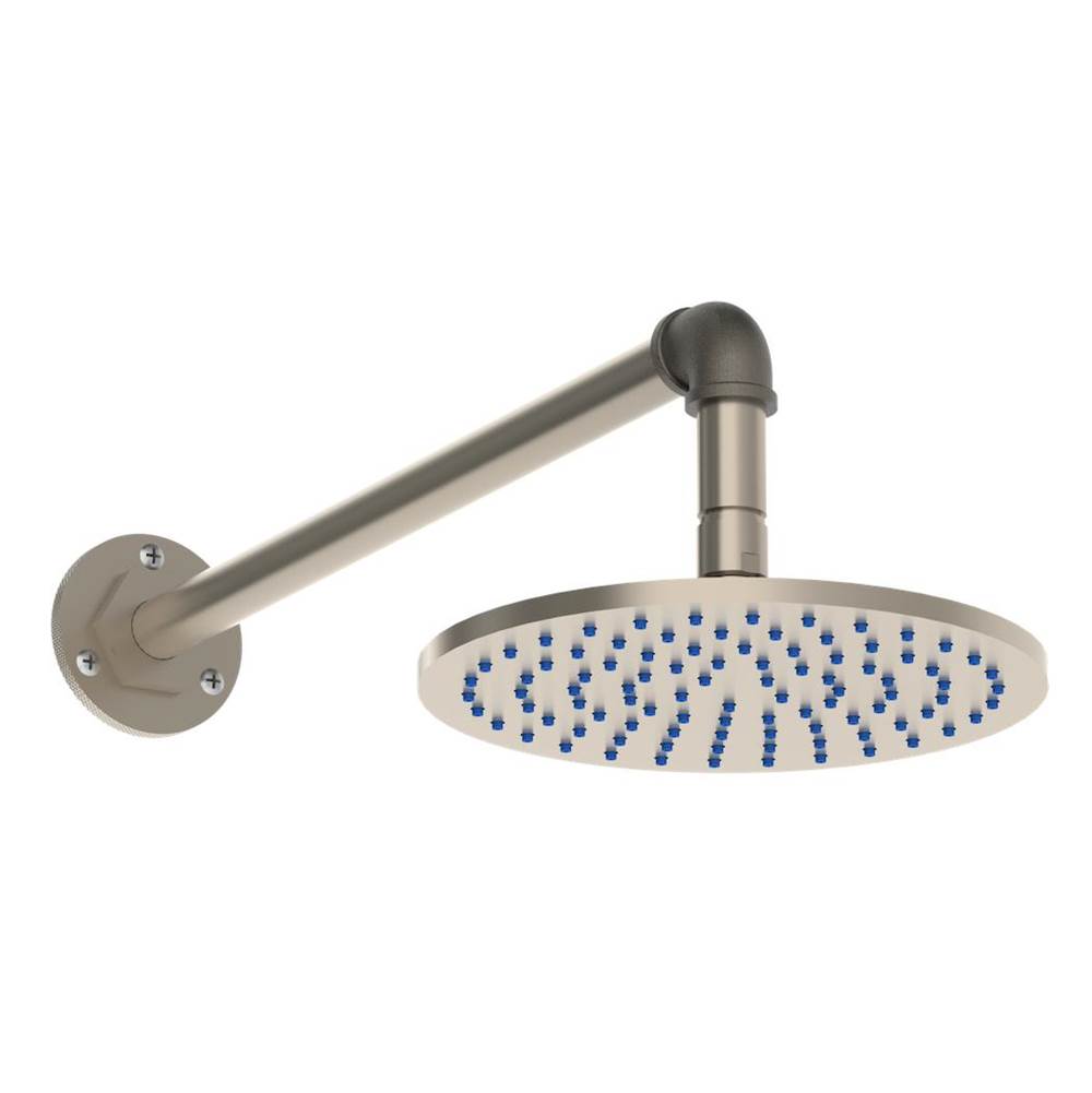 Watermark - Wall Mounted Showerhead, 8'' dia with 12'' to 18'' Arm and Flange - Vintage Copper