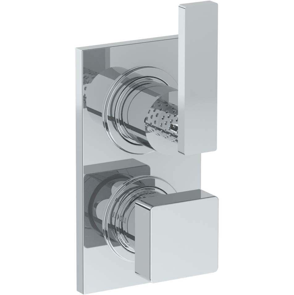 Watermark - Wall Mounted Thermostatic Shower Trim with built-in control, 3 1/2'' x 6 1/4'' - Vintage Copper