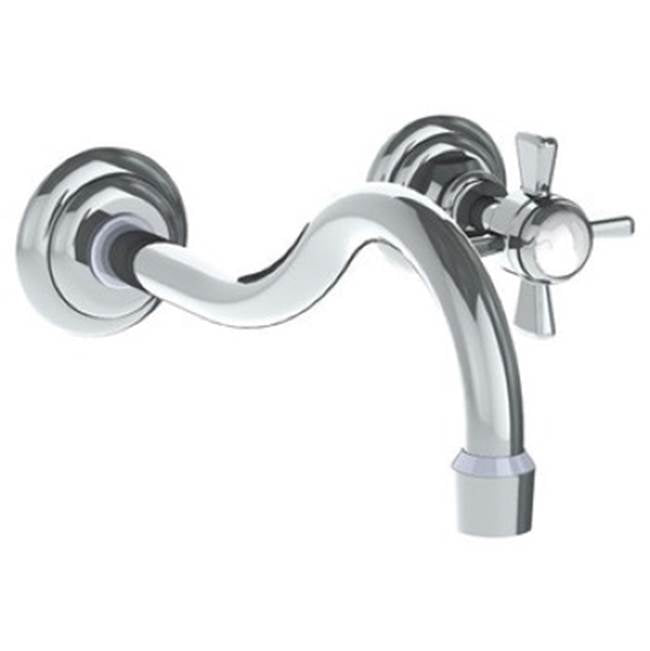 Watermark - Wall Mounted 2 Hole Lavatory Set with 8 3/8'' CTC Spout - Vintage Copper