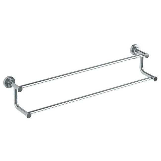Watermark - Wall Mounted Knurled Double Towel Bar, 30'' - Vintage Copper