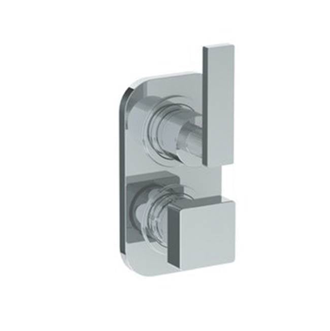 Watermark - Wall Mounted Thermostatic Shower Trim with built-in control, 3 1/2'' x 6 1/4'' - Vintage Copper