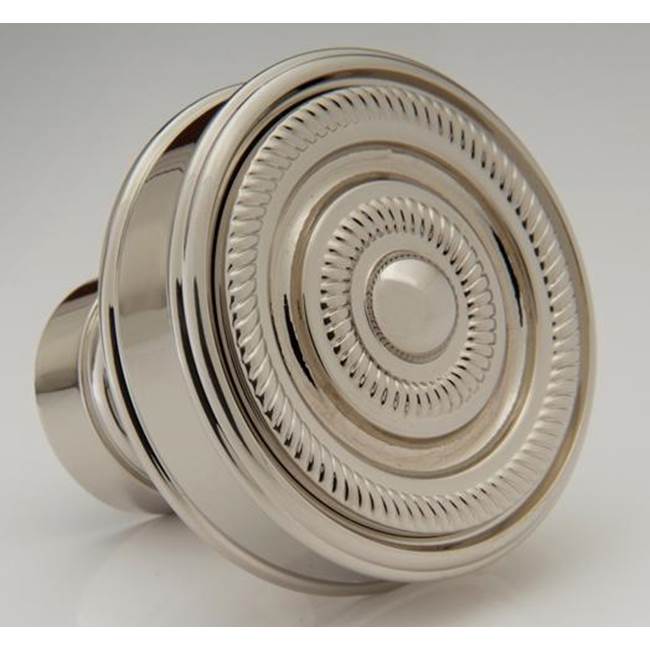 Water Street Brass - Decorative 1-1/2'' Rope Flat Knob - Weathered Bronze - Weathered Bronze
