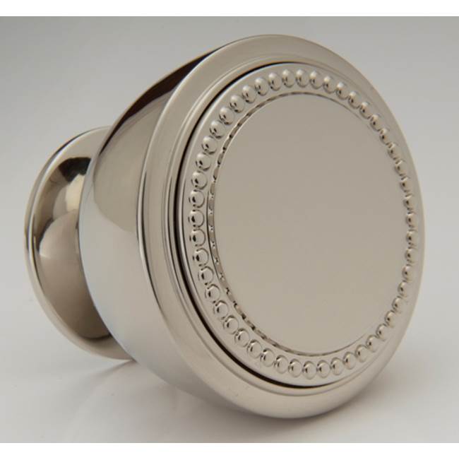 Water Street Brass - Decorative 1-1/2'' Bead Font Knob - Weathered Bronze - Weathered Bronze