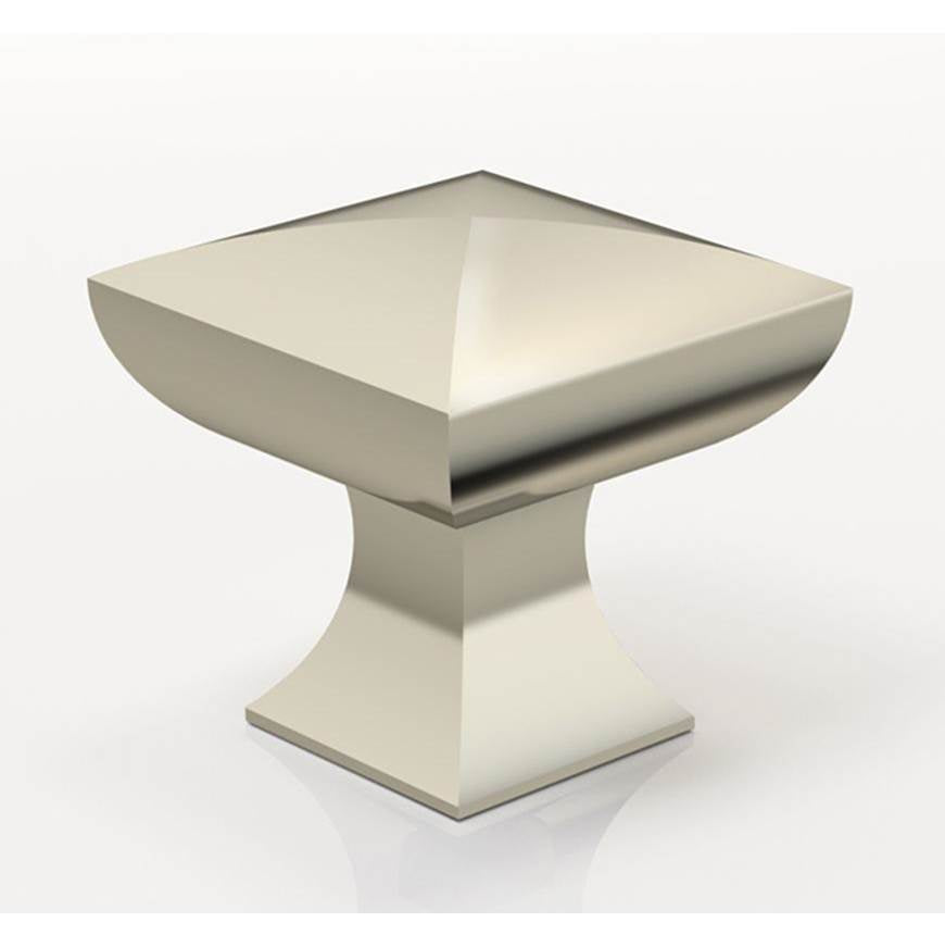 Water Street Brass - 1-1/4'' X 1-1/4'' Lexington Knob - Weathered Bronze - Weathered Bronze