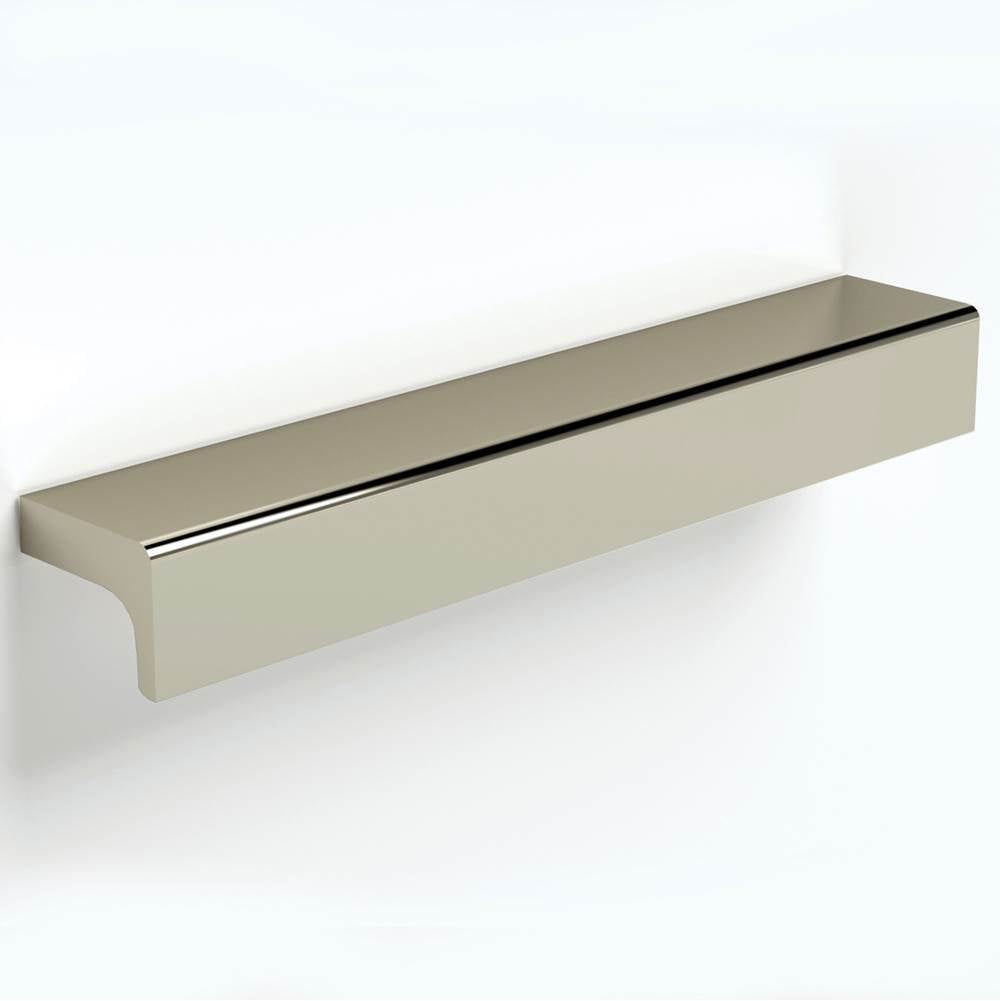 Water Street Brass - 4-1/2'' C-C Hudson Style Tab Pull - Weathered Bronze - Weathered Bronze