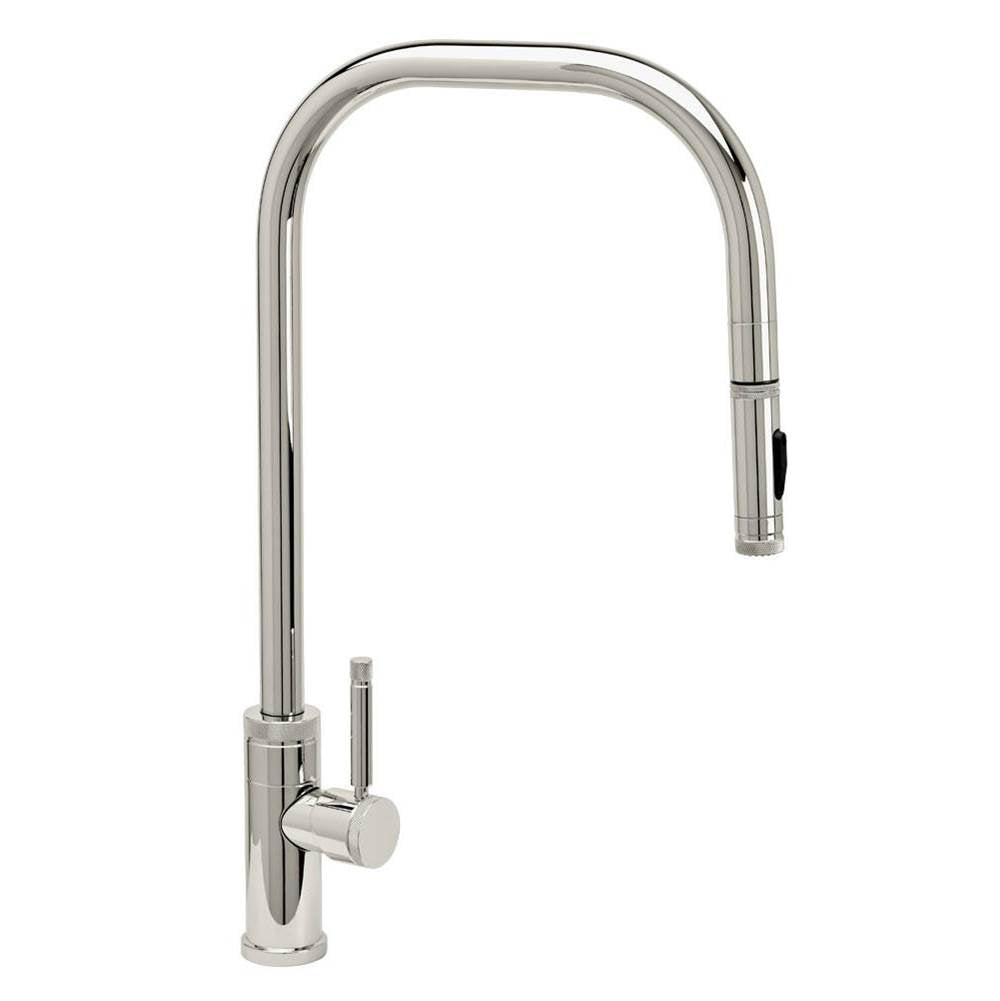 Waterstone - Waterstone Fulton Industrial Extended Reach PLP Faucet-Toggle Sprayer - 2 pc. Suite - Polished Nickel
