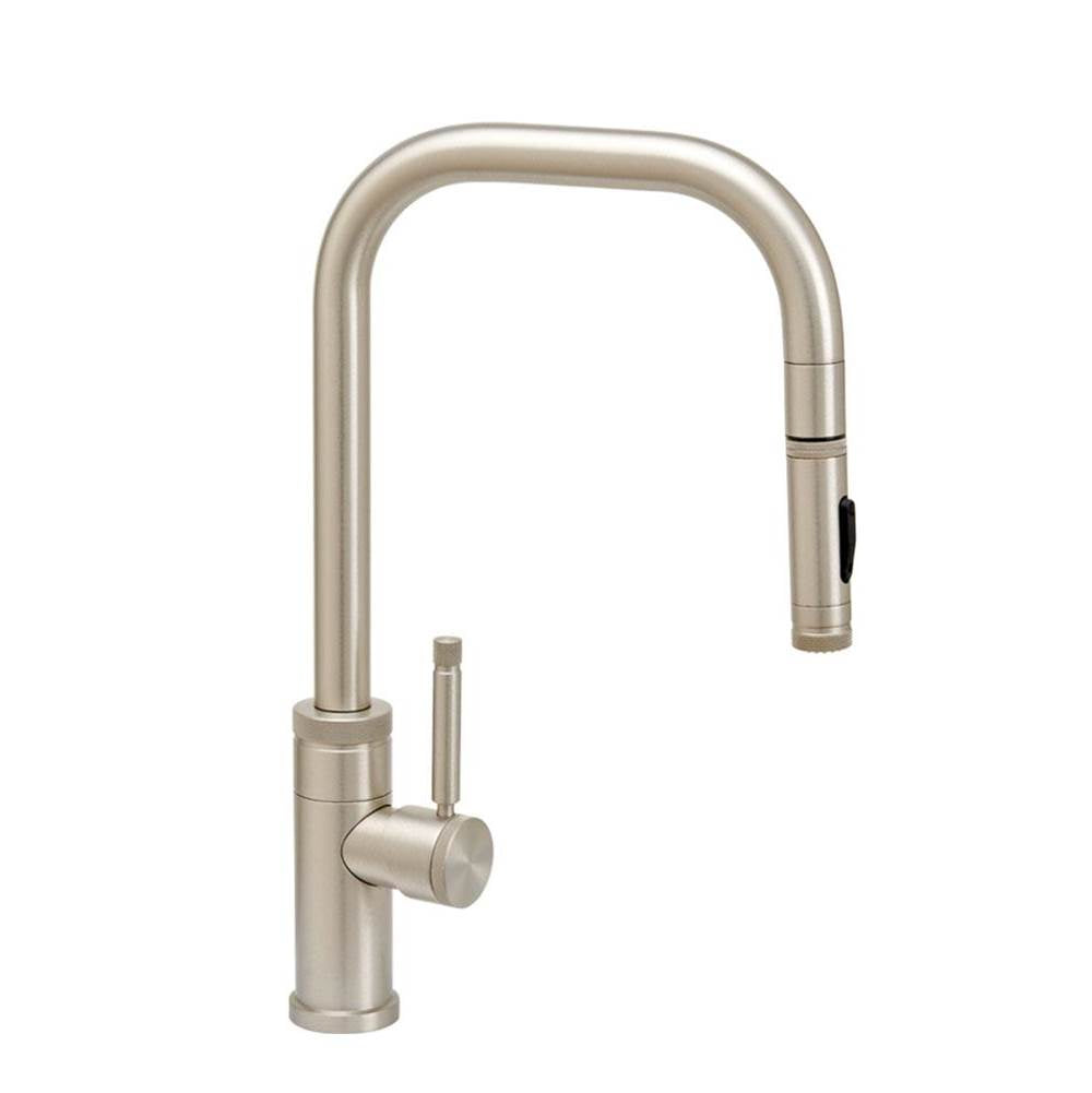 Waterstone - Waterstone Fulton Industrial PLP Pulldown Faucet - Toggle Sprayer - Satin Gold