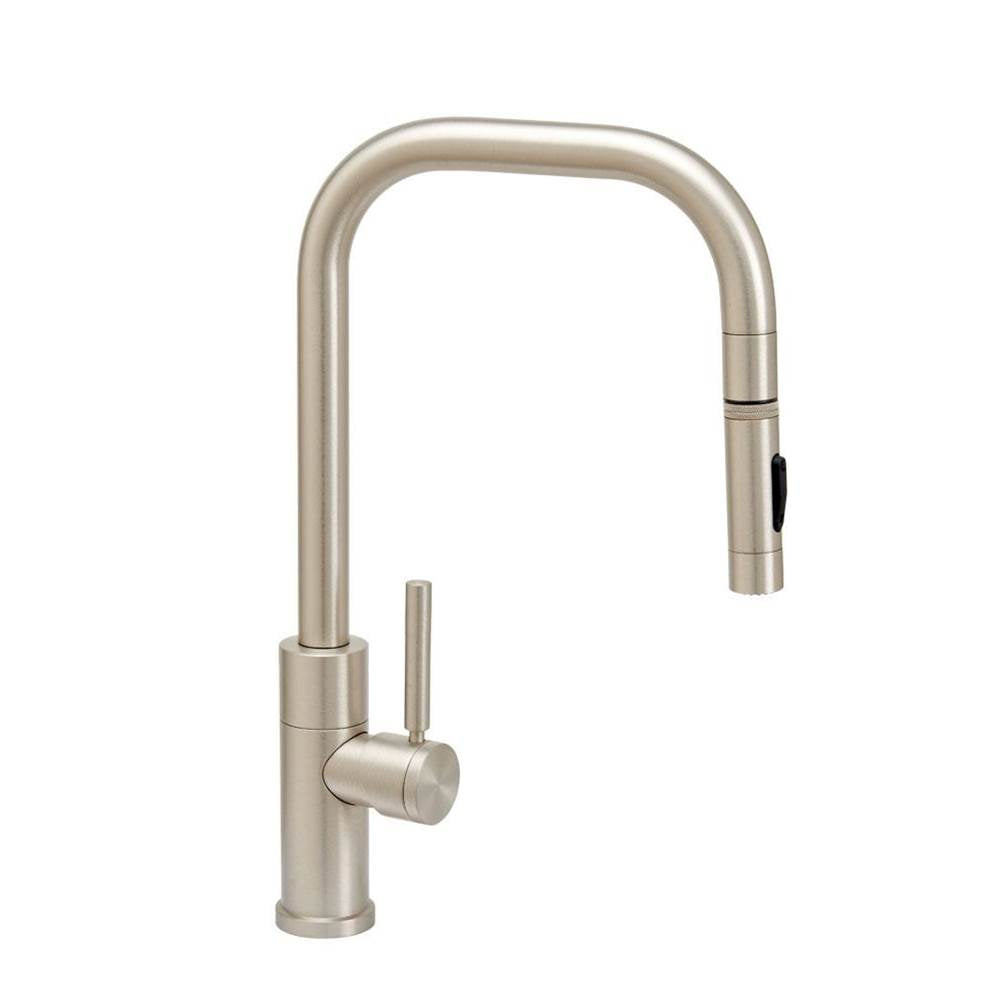 Waterstone - Waterstone Fulton Modern PLP Pulldown Faucet - Toggle Sprayer - Satin Gold