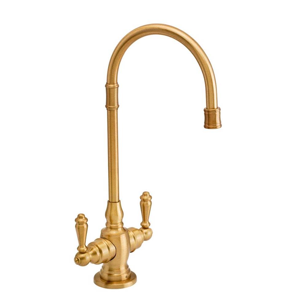 Waterstone - Waterstone Pembroke Bar Faucet - Lever Handles - Unlacquered Polished Brass