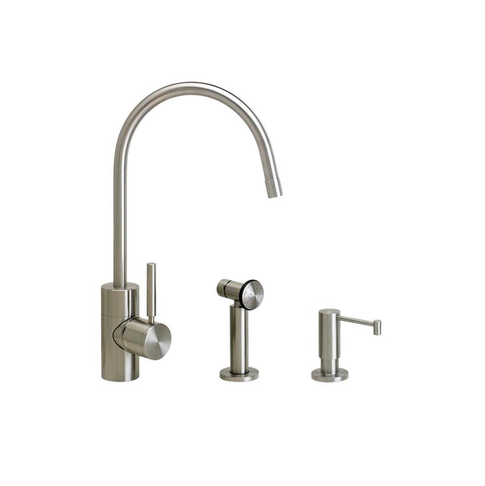 Waterstone - Waterstone Parche Kitchen Faucet - 2pc. Suite - Matte White