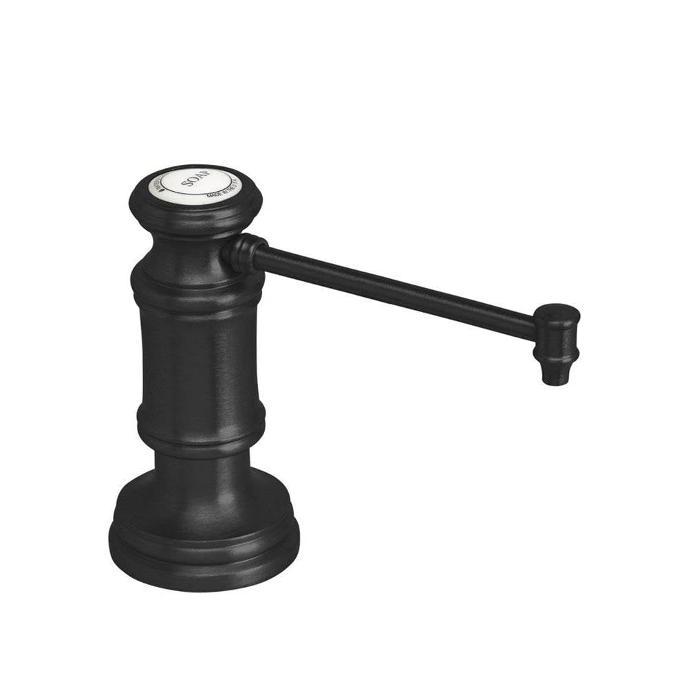 Waterstone - Traditional Soap/lotion Dispenser - Extended Straight Spout - Matte Black