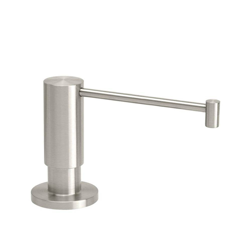 Waterstone - Contemporary Soap/lotion Dispenser - Extended Straight Spout - Satin Nickel