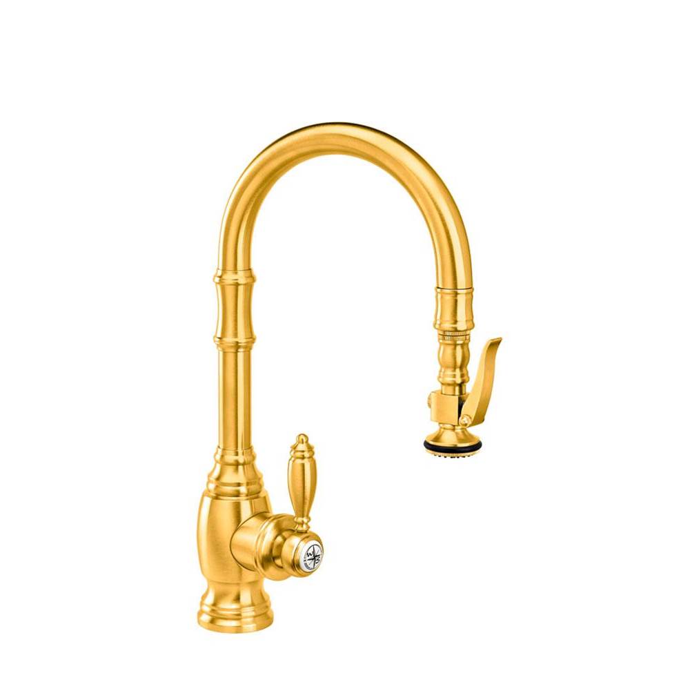 Waterstone - Waterstone Traditional Prep Size PLP Pulldown Faucet - Satin Gold
