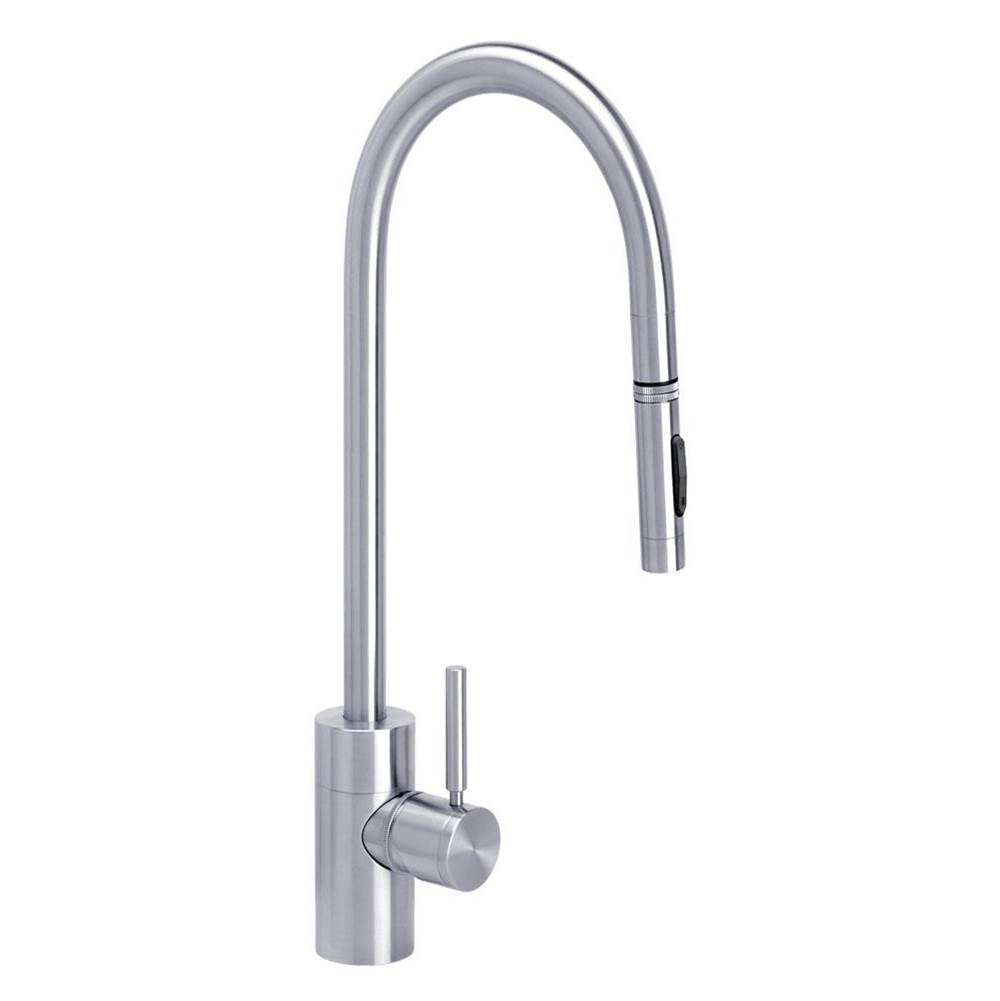 Waterstone - Waterstone Contemporary Extended Reach PLP Pulldown Faucet - Toggle Sprayer - Satin Chrome
