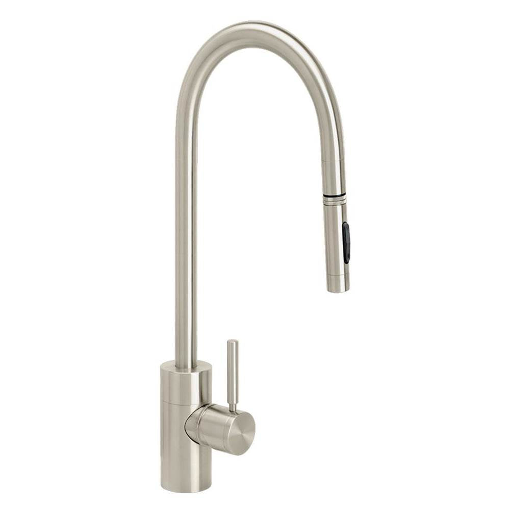 Waterstone - Waterstone Contemporary Extended Reach PLP Pulldown Faucet - Toggle Sprayer - Satin Nickel