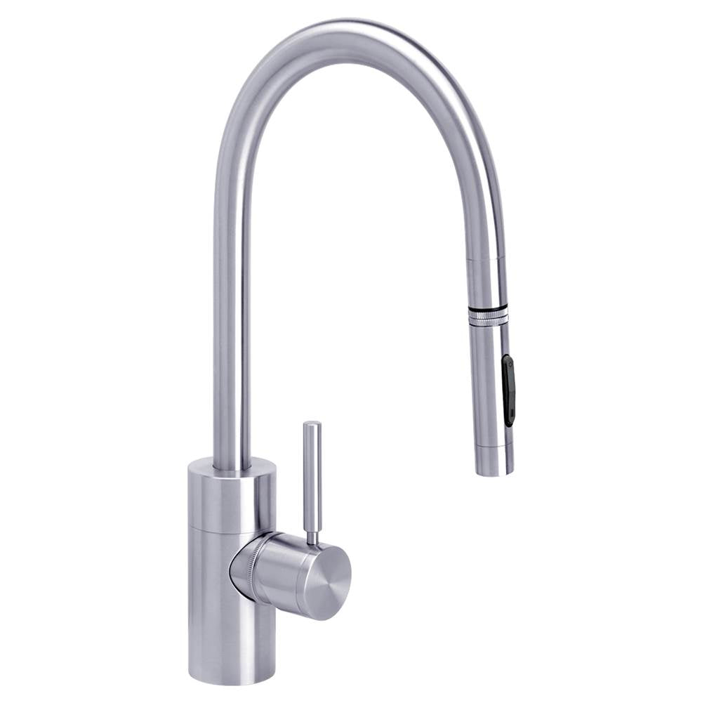 Waterstone - Waterstone Contemporary PLP Pulldown Faucet - Lever Sprayer - Satin Chrome