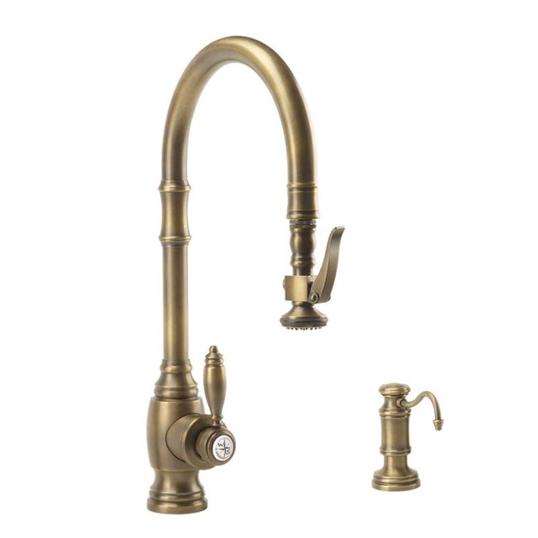 Waterstone - Waterstone Traditional PLP Pulldown Faucet - 2pc. Suite - Classic Bronze