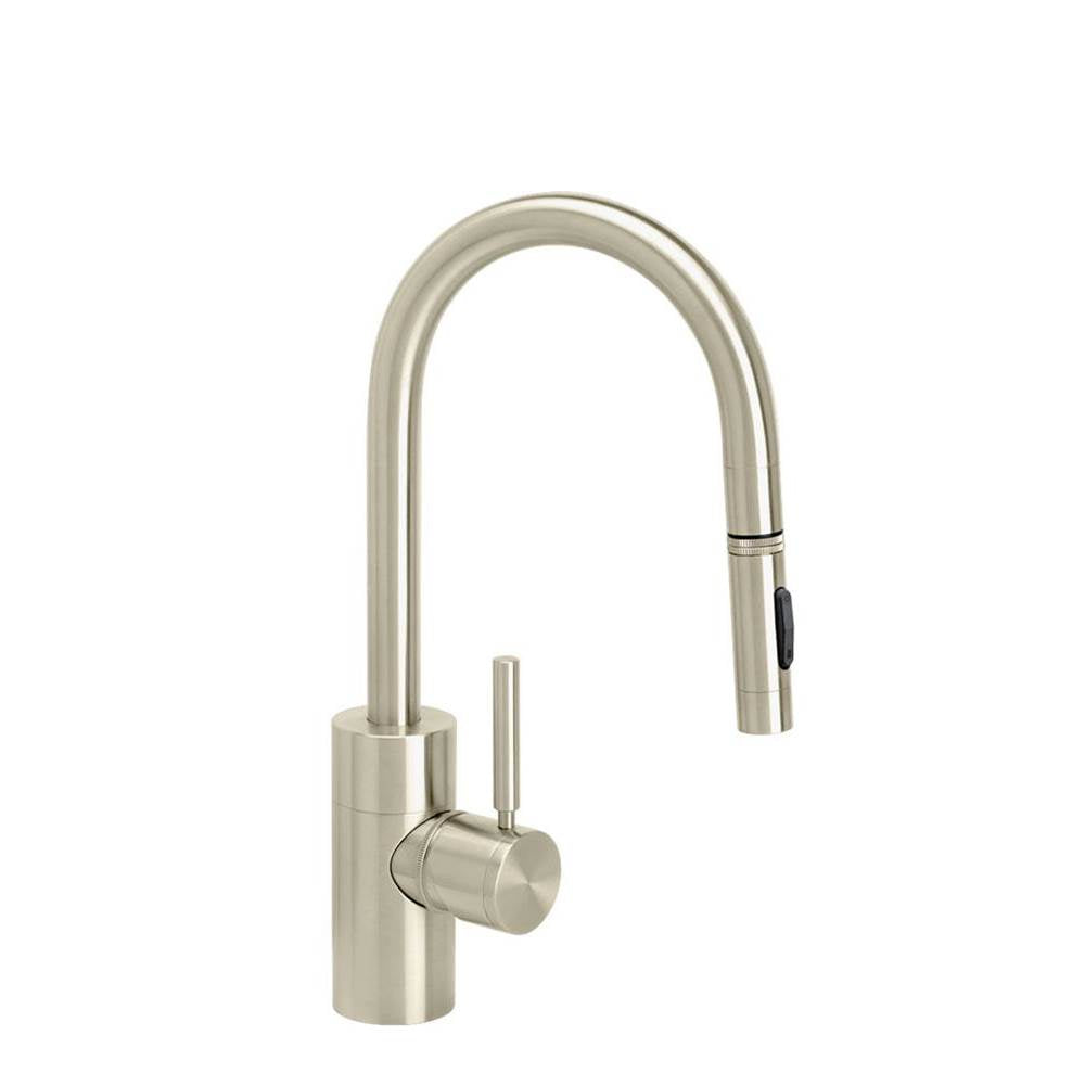 Waterstone - Waterstone Contemporary Prep Size PLP Pulldown Faucet - Toggle Sprayer - Satin Nickel