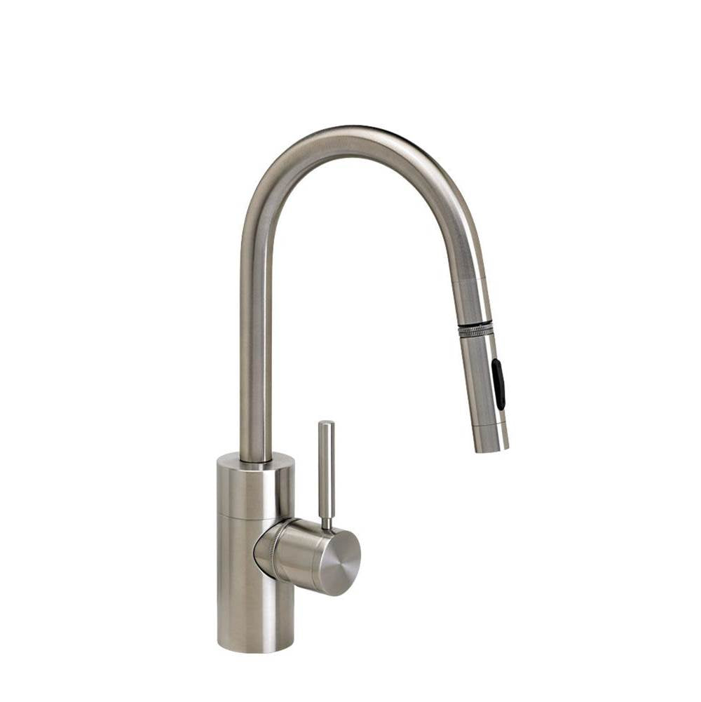 Waterstone - Waterstone Contemporary Prep Size PLP Pulldown Faucet - Toggle Sprayer - Matte White
