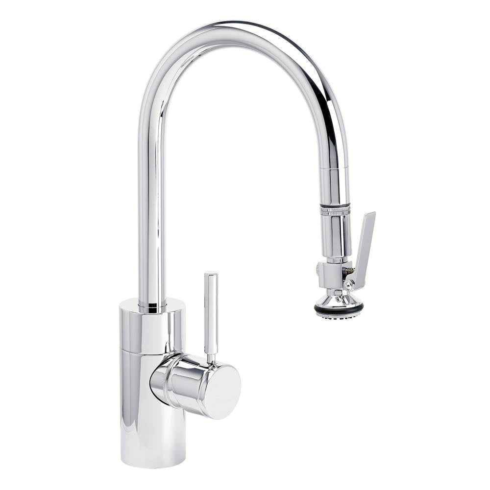 Waterstone - Waterstone Contemporary Prep Size PLP Pulldown Faucet - Lever Sprayer - Chrome