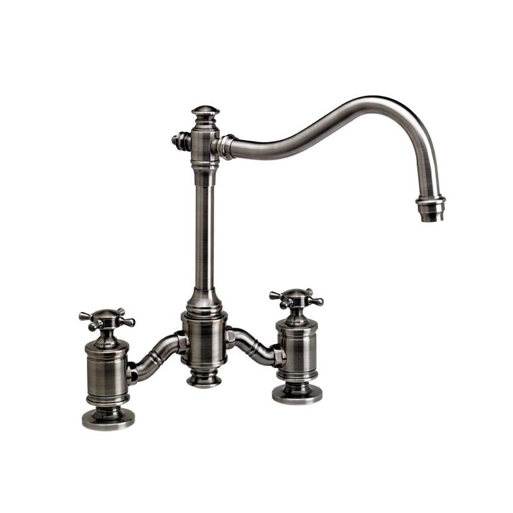 Waterstone - Waterstone Annapolis Bridge Faucet - Cross Handles - Matte White