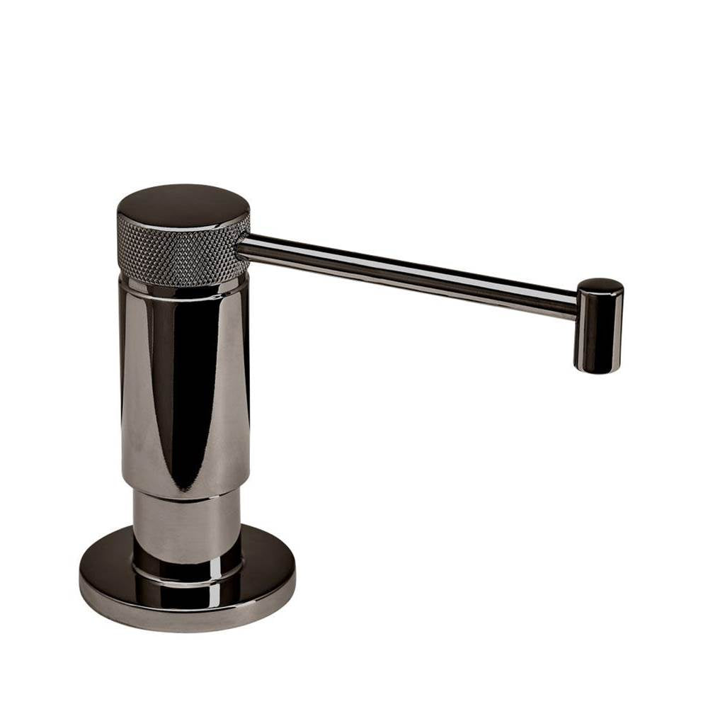 Waterstone - Industrial Soap/lotion Dispenser - Straight Spout - Black Nickel