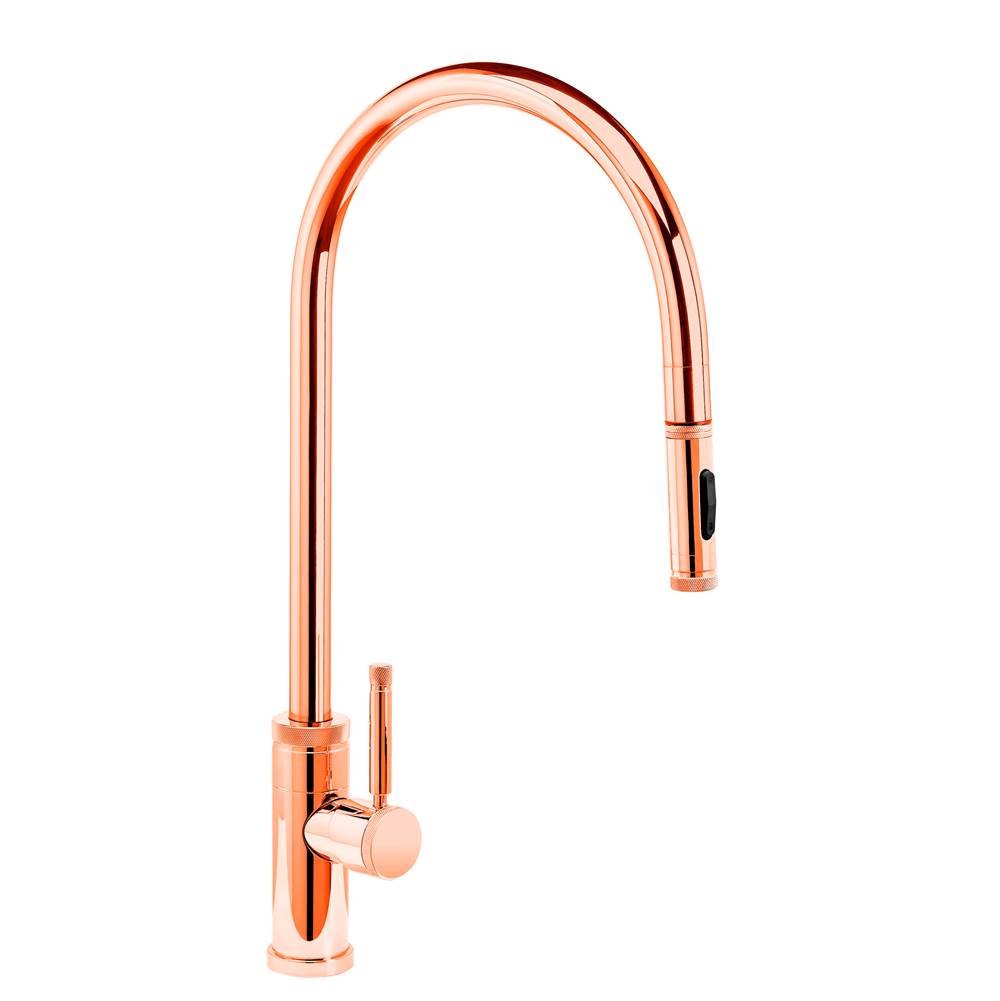 Waterstone - Waterstone Industrial Extended Reach PLP Pulldown Faucet - Toggle Sprayer - Polished Copper