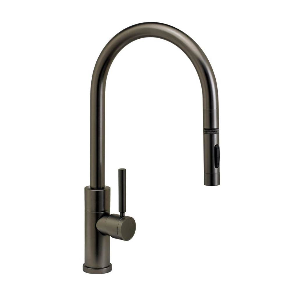 Waterstone - Waterstone Modern PLP Pulldown Faucet -Toggle Sprayer - Unlacquered Polished Brass
