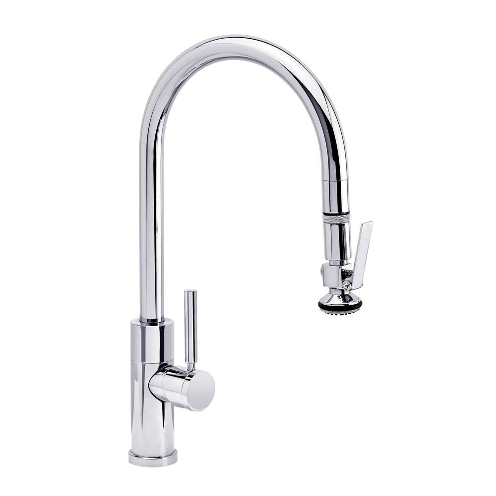 Waterstone - Waterstone Modern PLP Pulldown Faucet - Lever Sprayer - Chrome