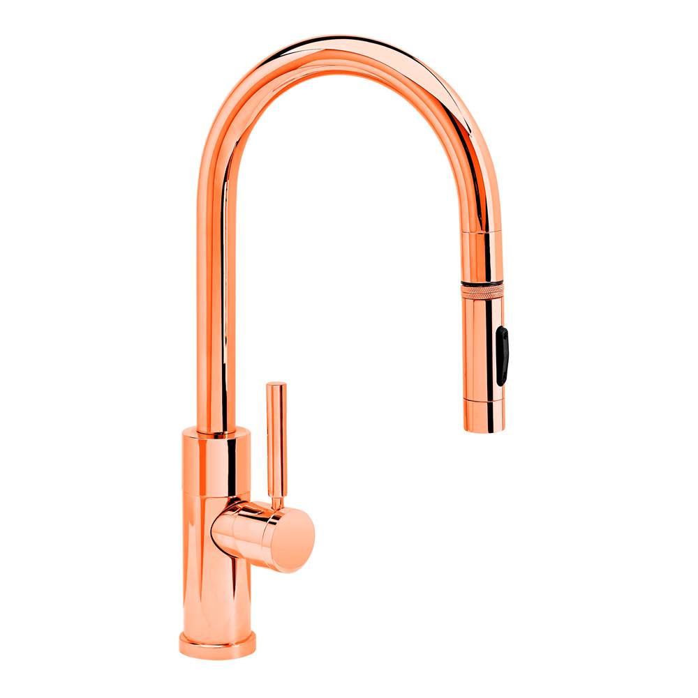 Waterstone - Waterstone Modern PLP Pulldown Faucet - Toggle Sprayer - Polished Copper