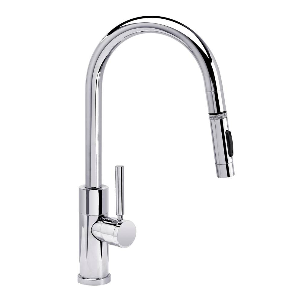 Waterstone - Waterstone Modern Prep Size PLP Pulldown Faucet - Toggle Sprayer - Angled Spout - Chrome
