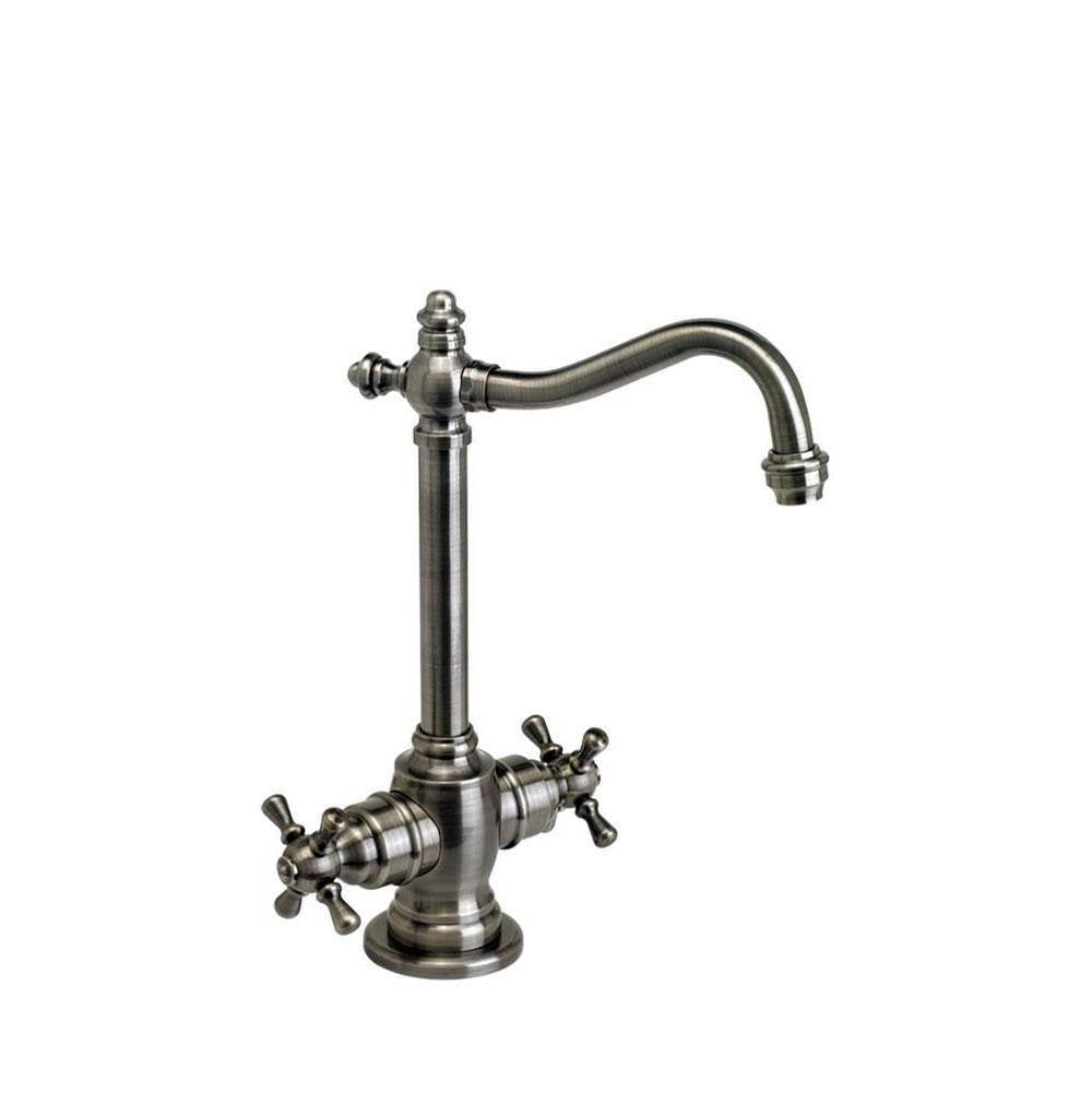 Waterstone - Waterstone Annapolis Hot and Cold Filtration Faucet - Cross Handles - Graphite