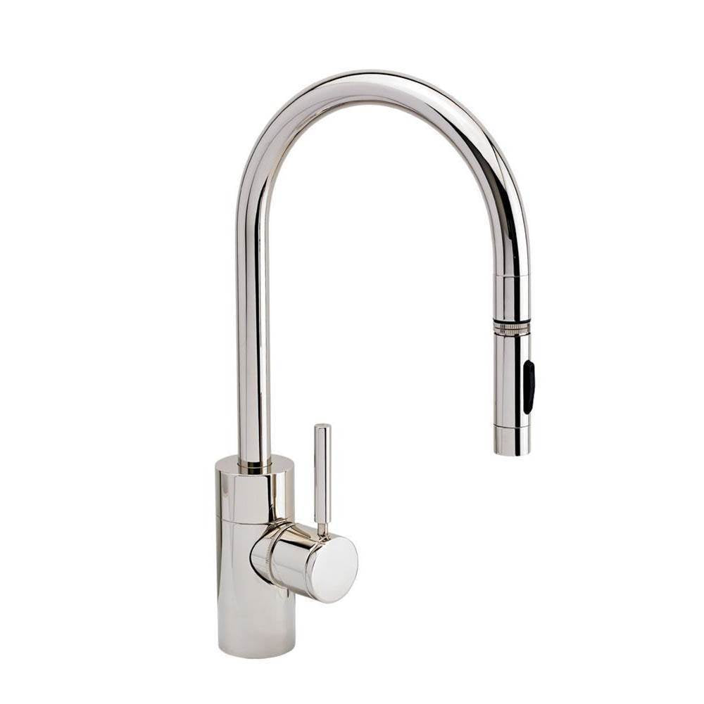Waterstone - Waterstone Contemporary PLP Pulldown Faucet - Lever Sprayer - Graphite
