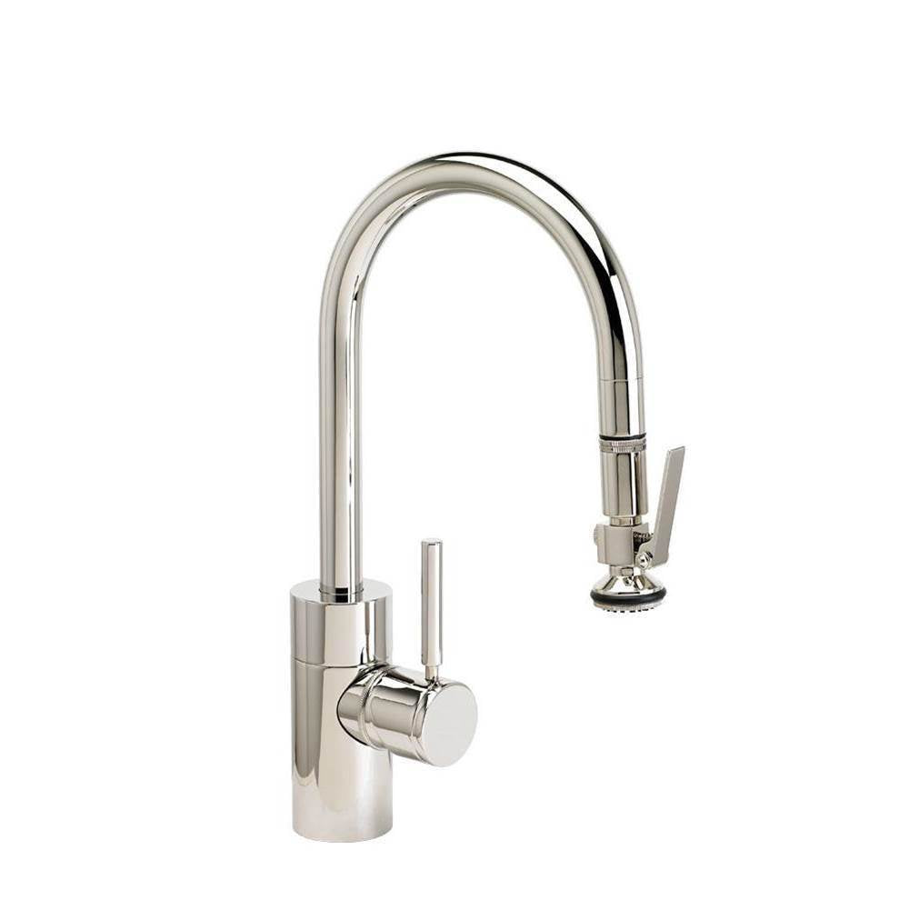 Waterstone - Waterstone Contemporary Prep Size PLP Pulldown Faucet - Lever Sprayer - Graphite