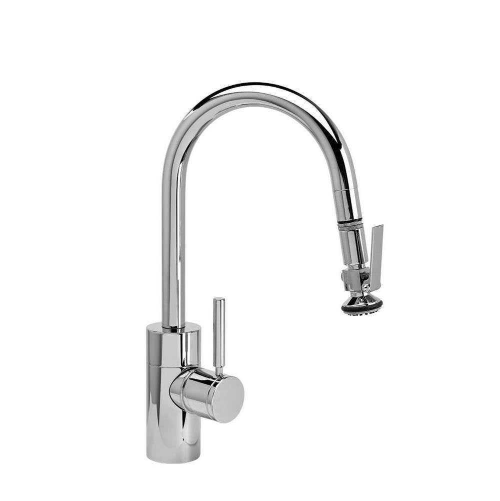 Waterstone - Waterstone Contemporary Prep Size PLP Pulldown Faucet - Lever Sprayer - Graphite