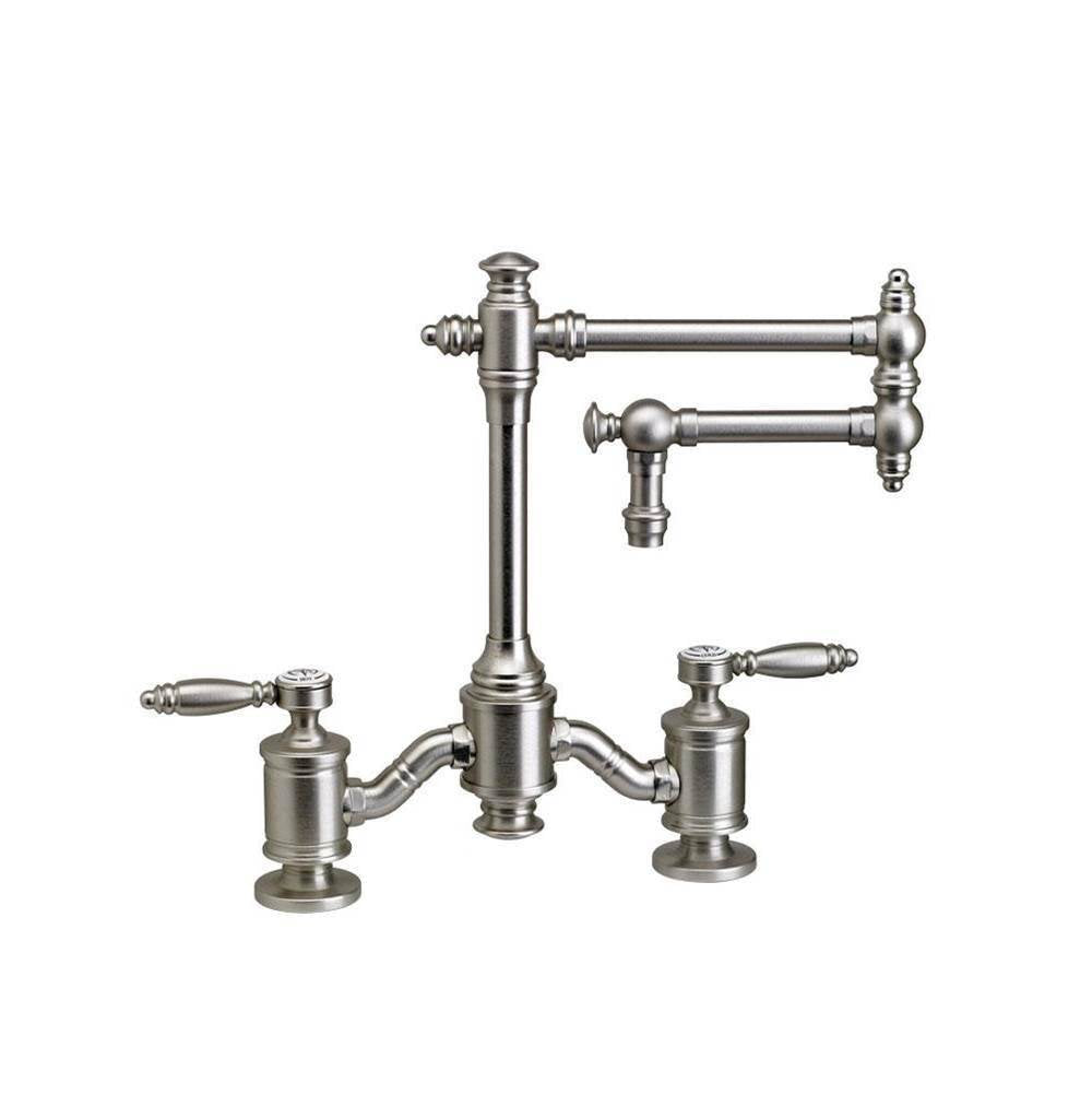 Waterstone - Waterstone Towson Bridge Faucet - 18'' Articulated Spout - Lever Handles - Graphite