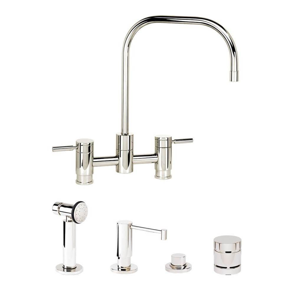 Waterstone - Waterstone Fulton Bridge Faucet - 4pc. Suite - Graphite