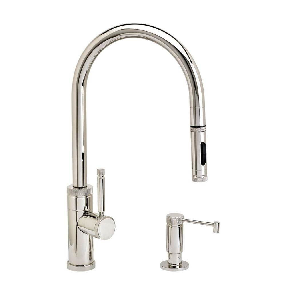Waterstone - Waterstone Industrial PLP Pulldown Faucet -Toggle Sprayer - 2pc. Suite - Graphite