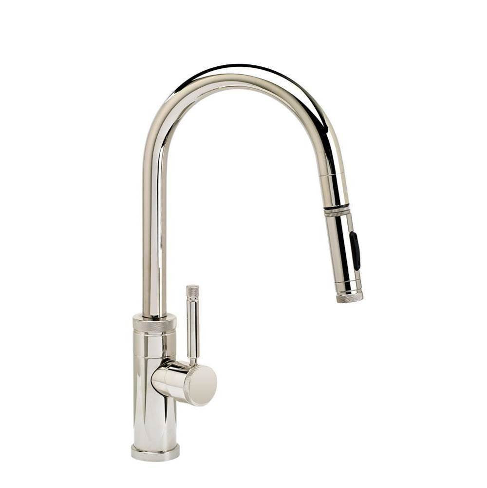 Waterstone - Waterstone Industrial Prep Size PLP Pulldown Faucet - Toggle Sprayer - Angled Spout - Graphite