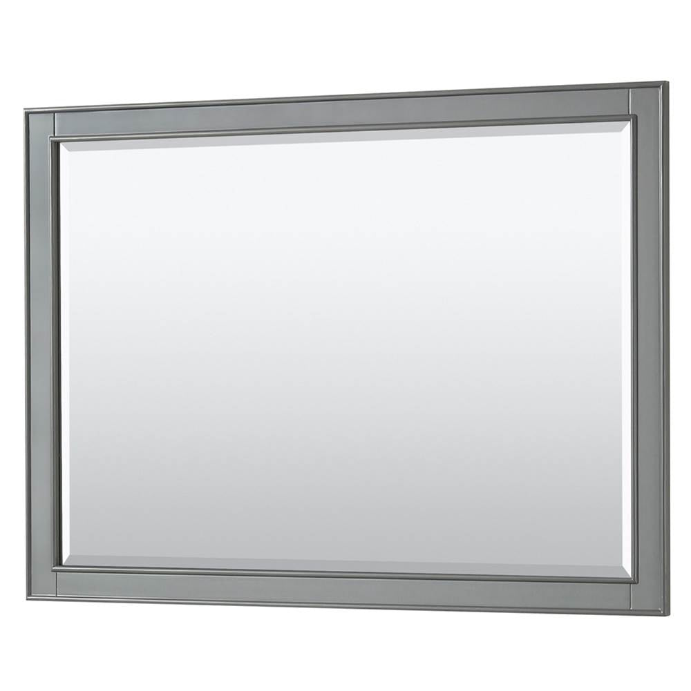 Deborah 48 Inch Single Bathroom Vanity in Dark Espresso, White Carrara Marble Countertop, Undermount Square Sink, and 46 Inch Mirror