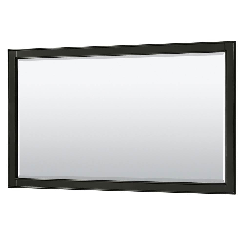 Deborah 60 Inch Single Bathroom Vanity in Dark Espresso, No Countertop, No Sink, and 58 Inch Mirror