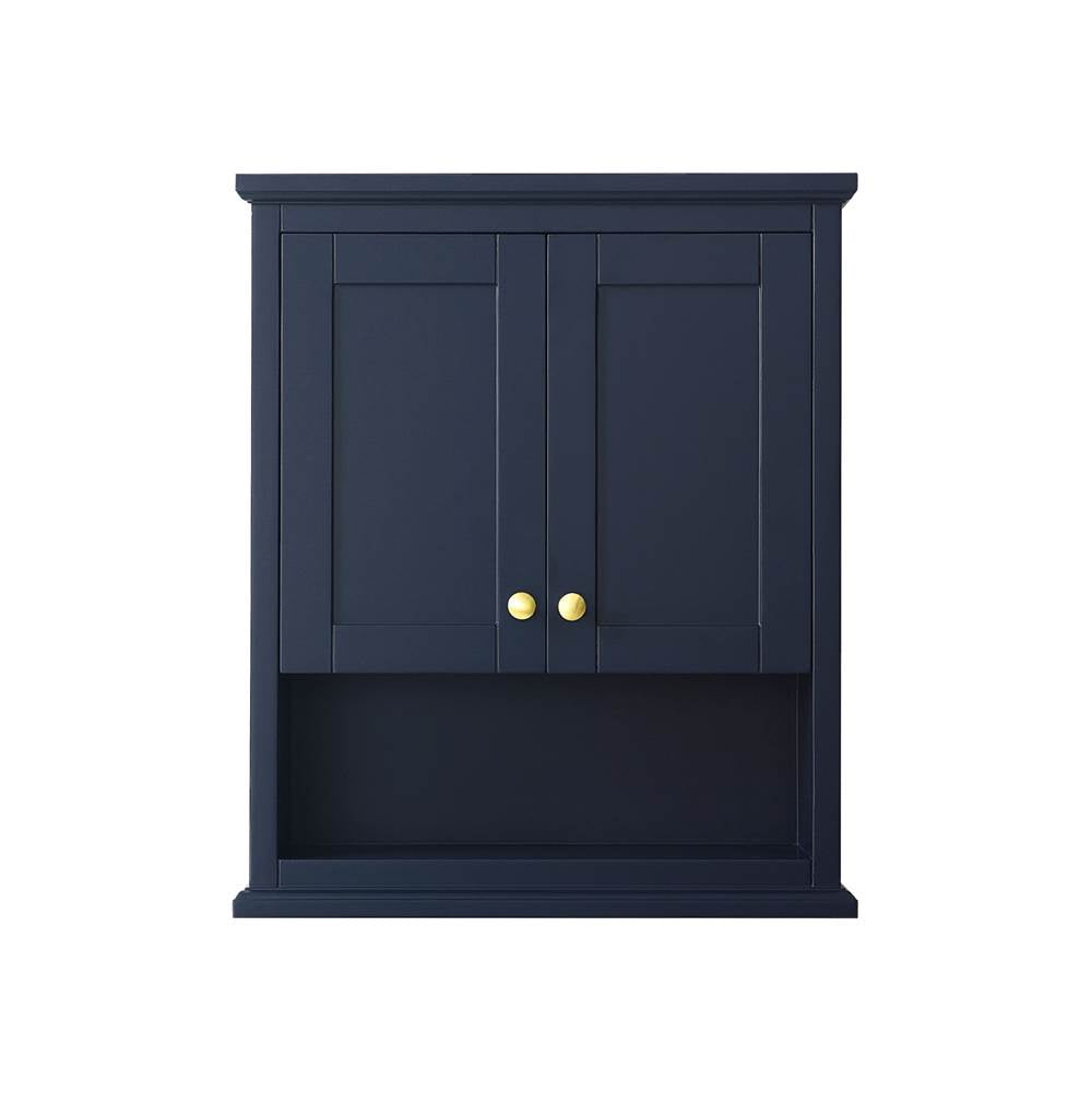 Avery Wall-Mounted Bathroom Storage Cabinet in Dark Blue