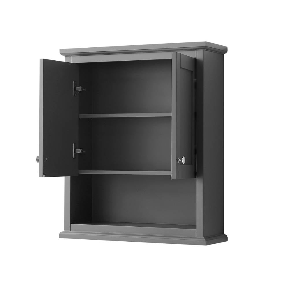 Avery Wall-Mounted Bathroom Storage Cabinet in Dark Blue
