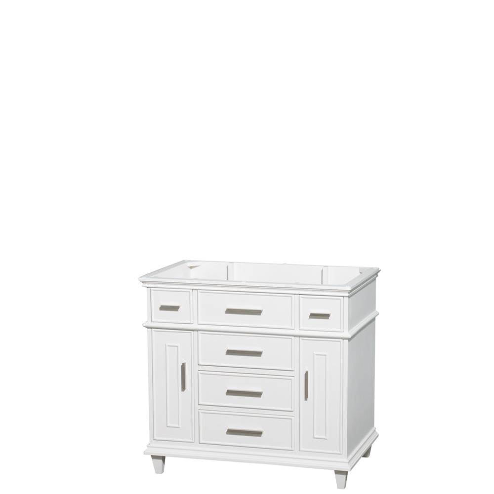 Wyndham Collection - Berkeley 36 Inch Single Bathroom Vanity in White with No Countertop, No Sink, No Mirror - White