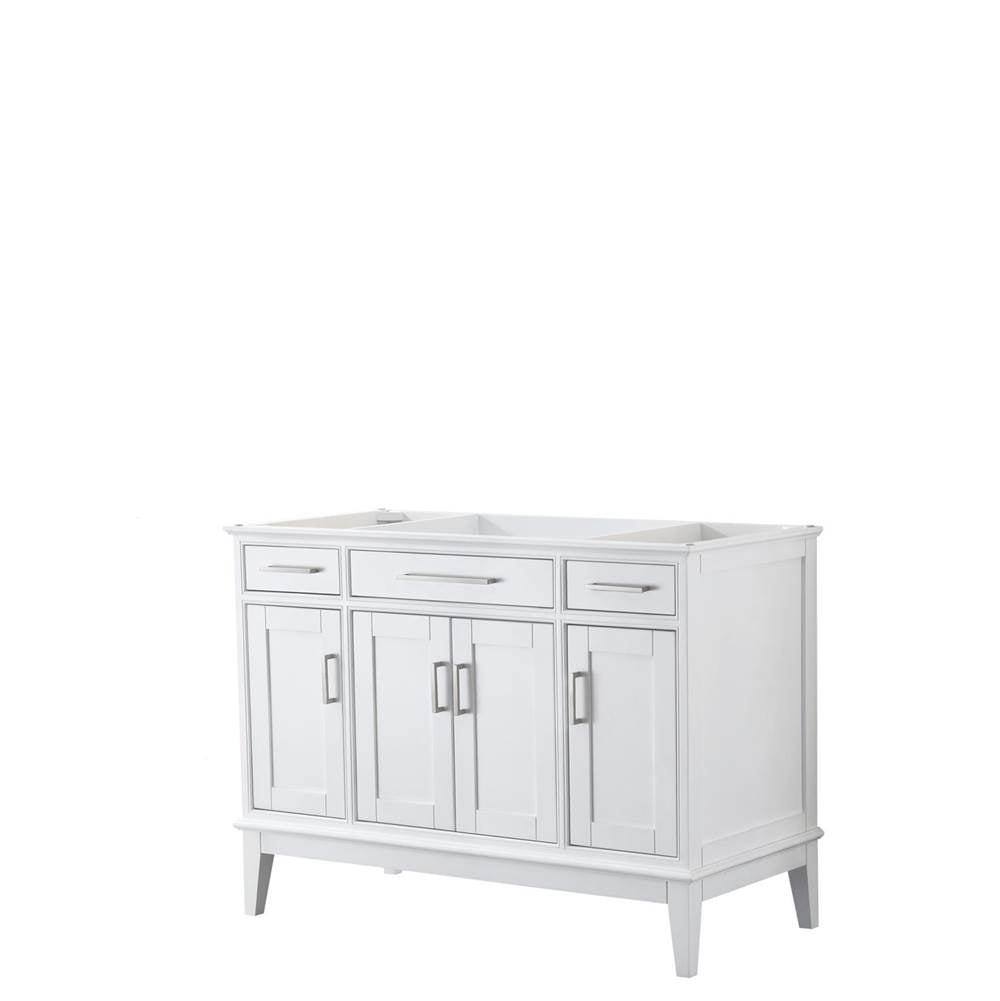 Wyndham Collection - Margate 48 Inch Single Bathroom Vanity in White, No Countertop, No Sink, and No Mirror - White