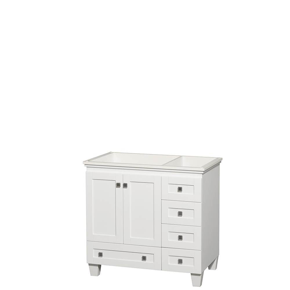 Wyndham Collection - Acclaim 36 Inch Single Bathroom Vanity in White, No Countertop, No Sink, and No Mirror - White