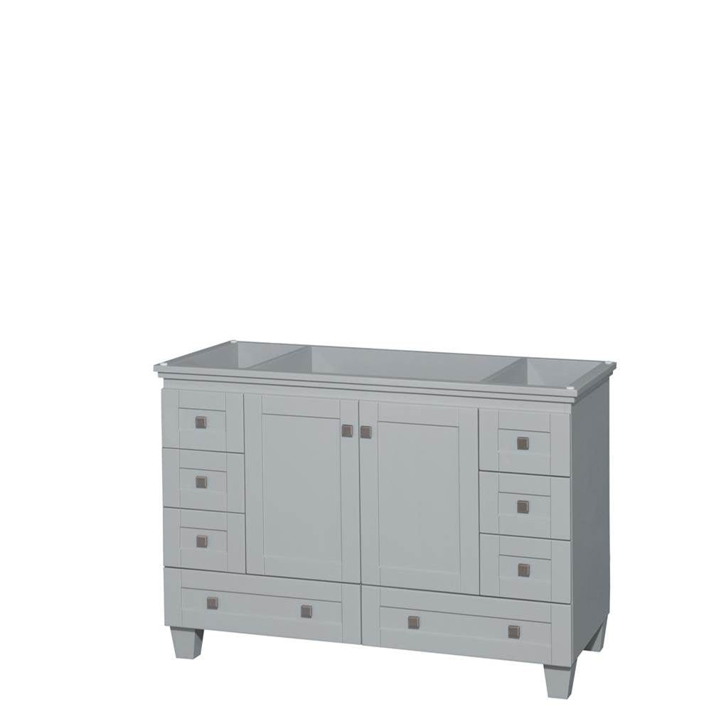 Wyndham Collection - Acclaim 48 Inch Single Bathroom Vanity in Oyster Gray, No Countertop, No Sink, and No Mirror - Oyster Gray